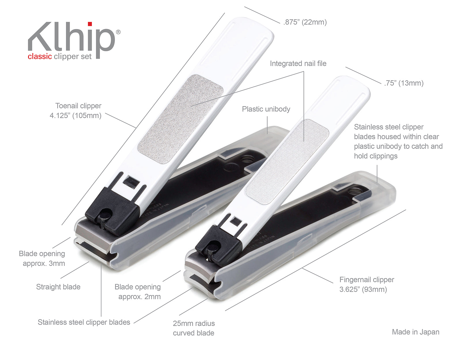 Klhip Nail Clipper The Ultimate Clipper with Case